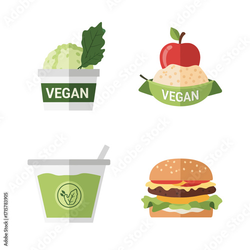 A vibrant collection of plant-based culinary delights, showcasing diverse and healthy vegan food choices for a wholesome lifestyle