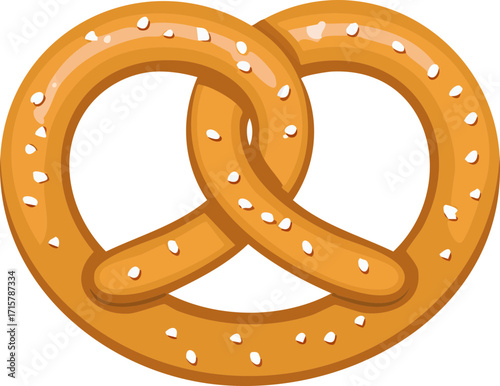 pretzel isolated on white background