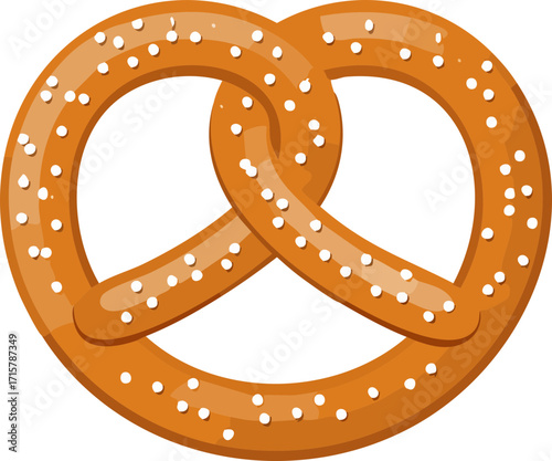 pretzel on white background