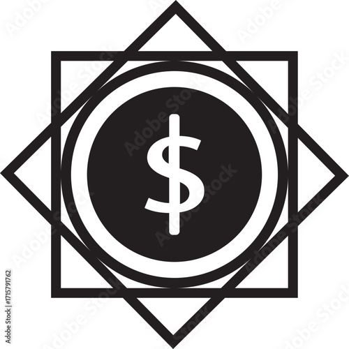Donate money symbol icon for charitable giving and financial support
