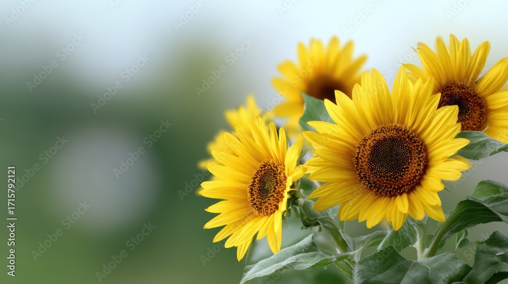 summer meadow background with sunflowers and bright sunlight summer meadow background with sunflowers and bright sunlight