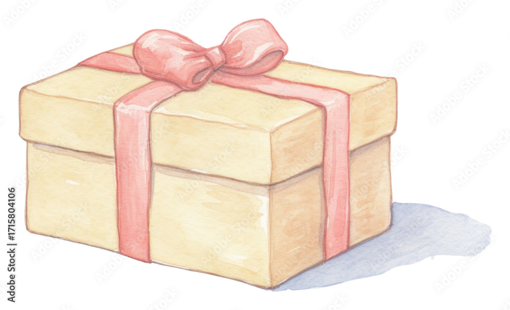 Fototapeta premium PNG Gift box white background celebration.