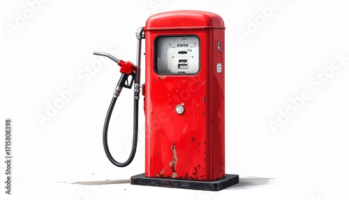 red gas pump