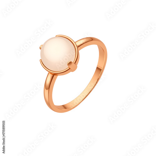 Rose gold ring design showcasing elegance and simplicity, jewelry art