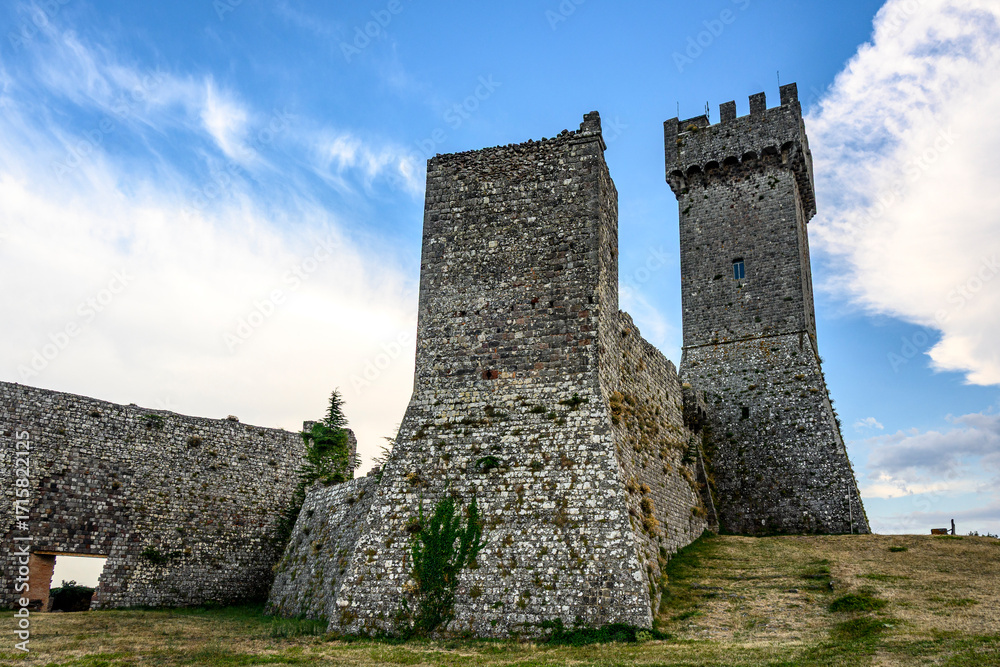 Obraz premium Fortezza di Radicofani, Toscana, Val d'Orcia