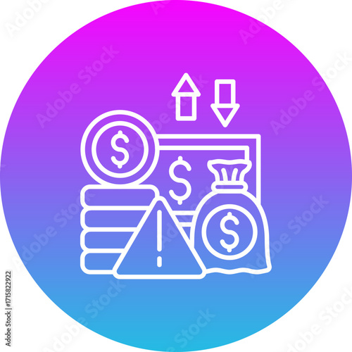 Financial risk Icon