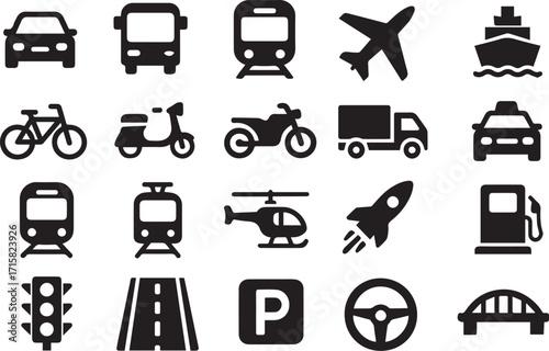 Transport Icon Set