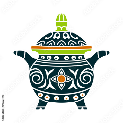 Filipino Anito Spirit Vessel Illustration Filipino Babaylan Anito A spirit vessel jar or figurine for ancestors
