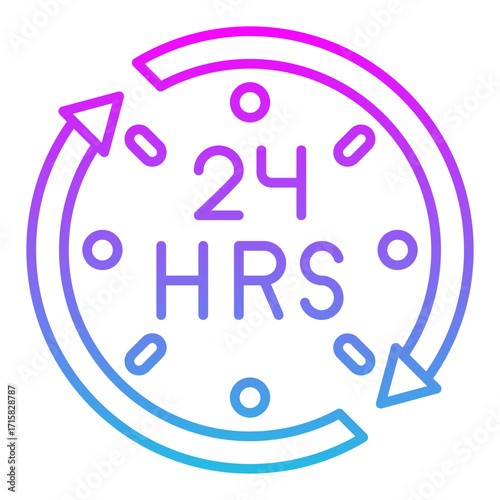 24 hours Icon