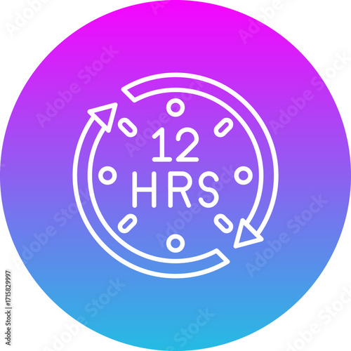 12 hours Icon