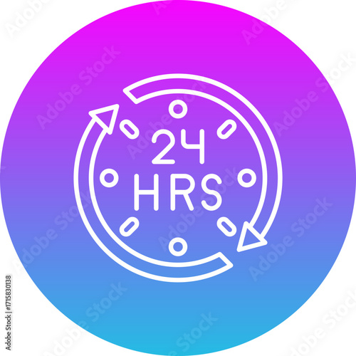 24 hours Icon