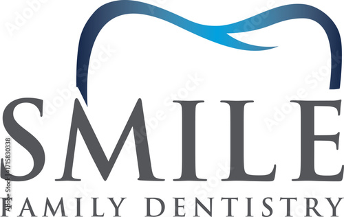 simple dentistry tooth vector icon sign logo design