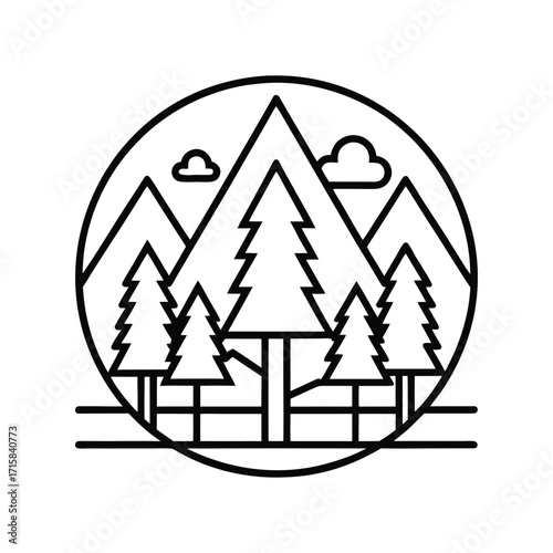 Free Download christmas trees vector illustration - GFXLoad