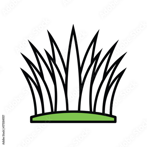 vector illustration of a grass