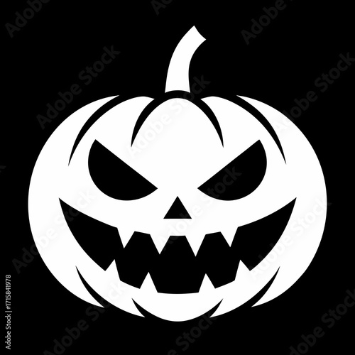 halloween pumpkin on black