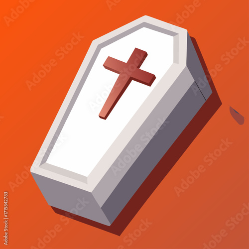 red cross on a white background