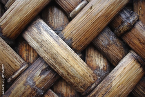 Geometric Angular Bamboo Texture: Rustic Background for Desktop, Fence, and Furniture Designs