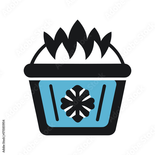 trash can and recycle bin icon vector