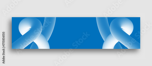 abstract blue background linkedin banner template