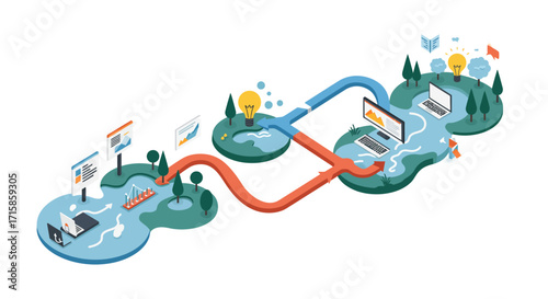 Elite Digital Wealth Management Icon: Streamlined Vector for Premium Fintech Experiences