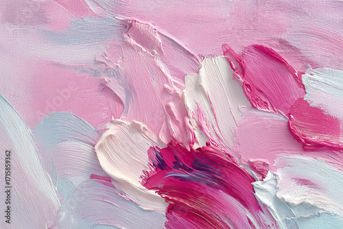 A modern illustration painted with oil paint on canvas