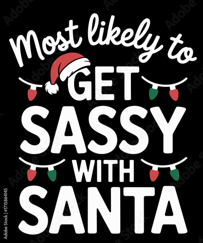 Most Likely To Christmas  Matching Family Pajamas Funny