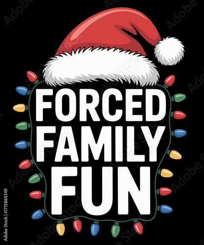 Forced Family Fun Christmas Pajamas