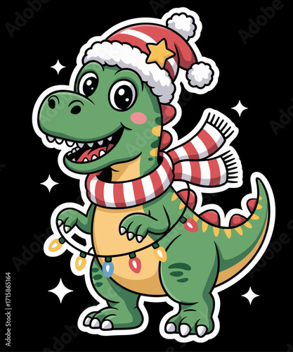 Funny Tree Rex Trex Dinosaur Christmas Xmas Humor