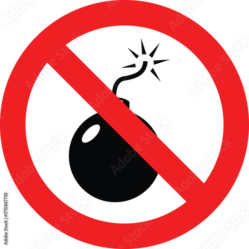 Art of no bomb sign