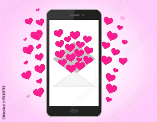 Smartphone displaying a love letter (1)