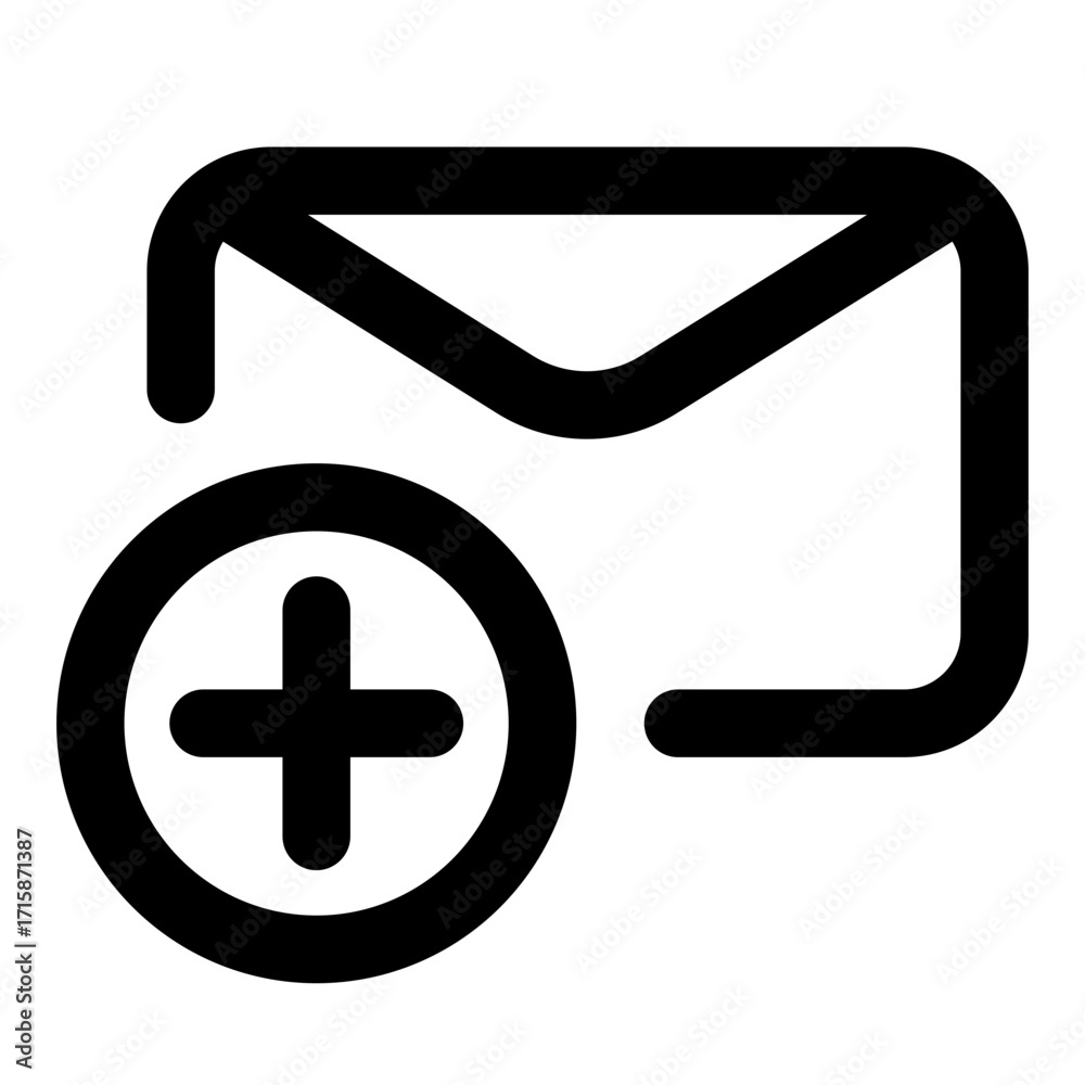 Fototapeta premium mail outline icon set