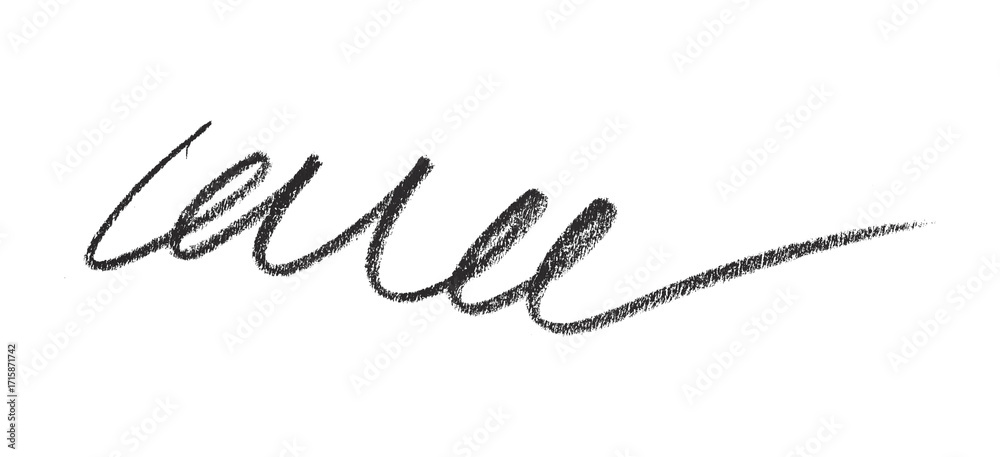 Obraz premium Hand drawn black pencil lines, circles, stripes and squiggly lines on transparent background.