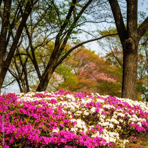 Wallpaper Mural Spring blossoms in a park Torontodigital.ca