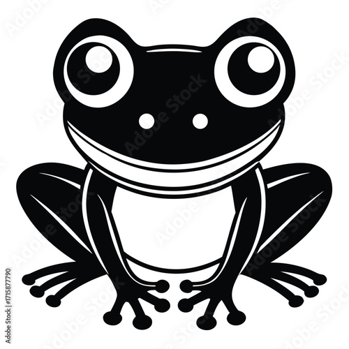 funny frog cartoon