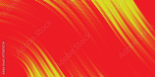 red and yellow brush wrap car sticker pattern abstract banner sporty lines red and yellow color combination grunge brush modern pattern racing motorsport vector design.