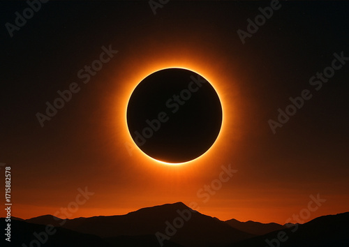 sunrise over the moon