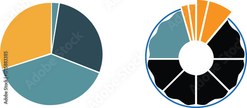 Data Visualization Comparing Pie Charts and Donut Charts for Effective Data Representation