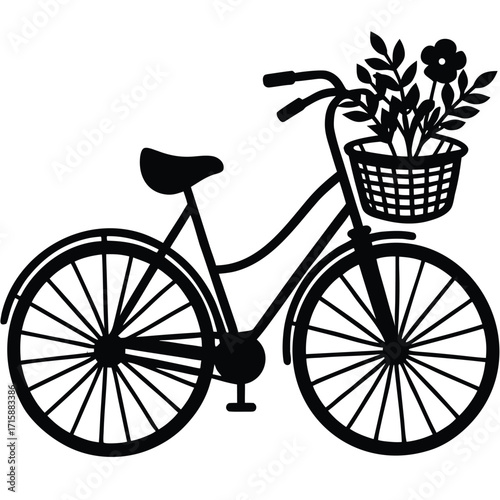 bicycle and flowers