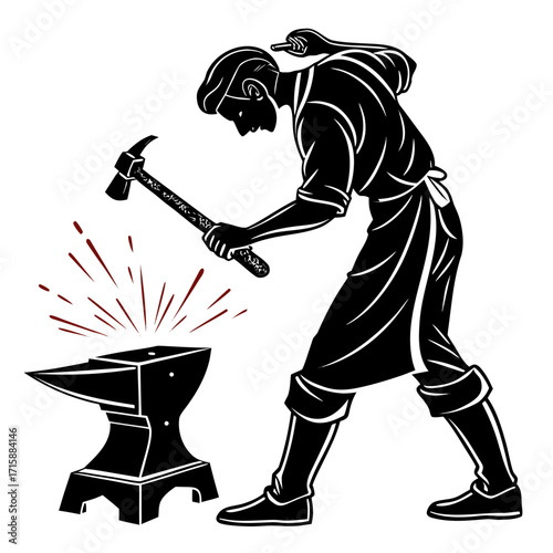 vector illustration of a golfer