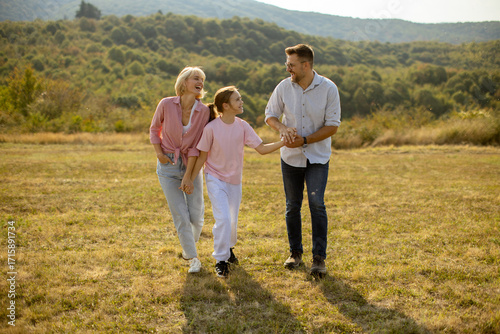 Family enjoys a sunny day i...