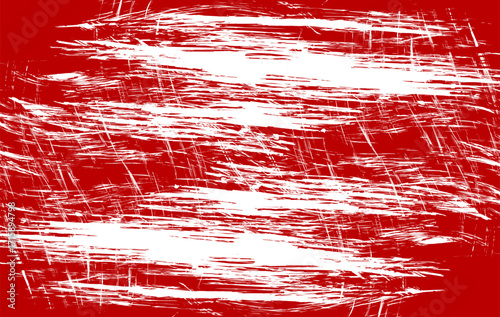 Creative red and white grunge abstract background featuring rough brush strokes, scratches, and distressed texture. Ideal for modern graphic design, posters, digital art.