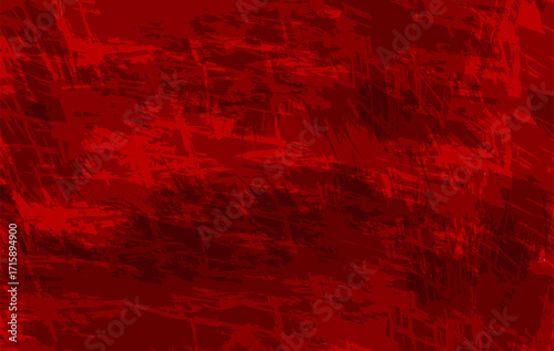 This image features a red abstract grunge texture with rough brush strokes and a distressed artistic look. Ideal for backgrounds, digital artwork, graphic design, album covers, modern wallpapers.