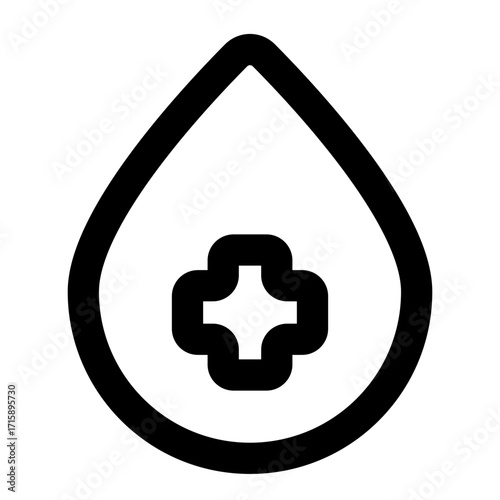 medical outline icon set