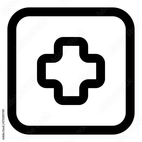 medical outline icon set