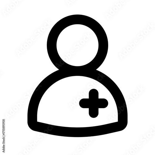medical outline icon set