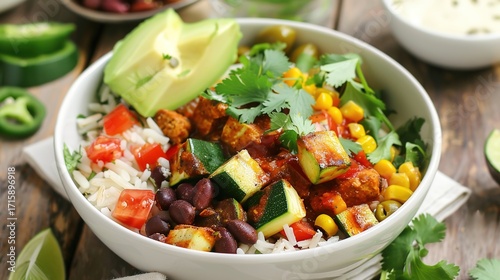 Easy Homemade Burrito Bowl Recipes: Layer with Seasoned Rice, Grilled Chicken, Guacamole, and Salsa, Ready in 30 Minutes for a Quick, Healthy Lunch or Dinner