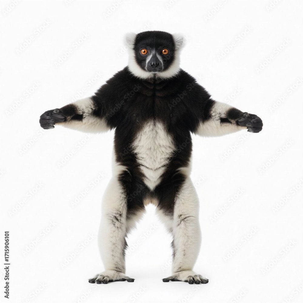 Obraz premium black and white bear