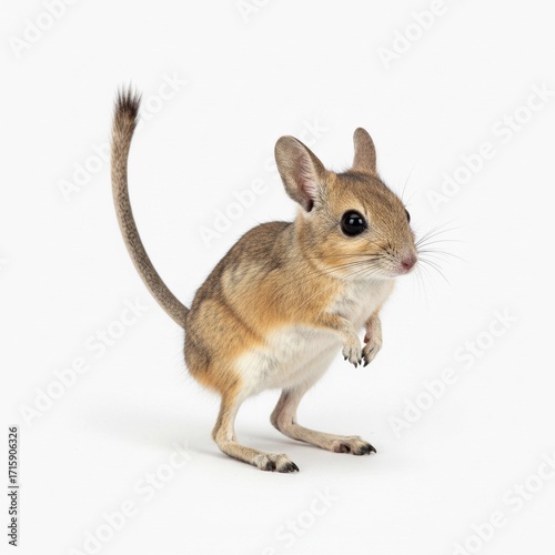 chipmunk on white background