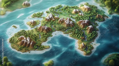 Enchanted Island A 3D Voxel Landscape