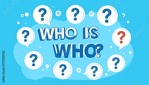 A vibrant question mark design surrounds the bold text 